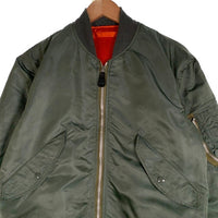 70's U.S. ARMY ALPHA INDUSTRIES アルファインダストリーズ AIR FORCE 米空軍 MA-1 L-2B フライトジャケット オリーブ 8415-00-817-0598 / DSA100-74-C-1559 Size M 福生店