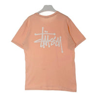 STUSSY ステューシー メキシコ製 ショーンフォント Tシャツ サーモンピンク sizeM 瑞穂店