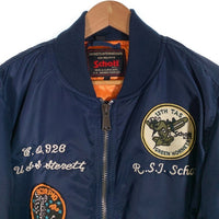 Schott ショット スーベニア MA-1 ナイロン フライトジャケット ネイビー 3162036 Size L 福生店