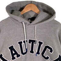 NAUTICA ノーティカ 20AW ARCH LOGO SWEAT HOODIE アーチロゴ プルオーバースウェットパーカー グレー 213-1250 Size L 福生店