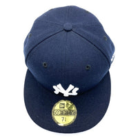 NEW ERA ニューエラ 59FIFTY ニューヨークヤンキース ベースボールキャップ ネイビー size7 3/8 瑞穂店