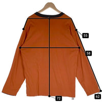 MASSES マシス REVERSIBLE L/S SHIRT リバーシブル コットン ロングスリーブTシャツ チャコール オレンジ Size XL 福生店