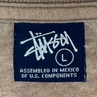 STUSSY ステューシー international stussy tribe コラージュペイント Tシャツ ブラウン sizeL 瑞穂店
