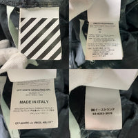 OFF-WHITE オフホワイト タイダイ染め リップストップ カーゴパンツ 裾ラインストーン ブラック OMCF015S20H86020 Size 32 福生店