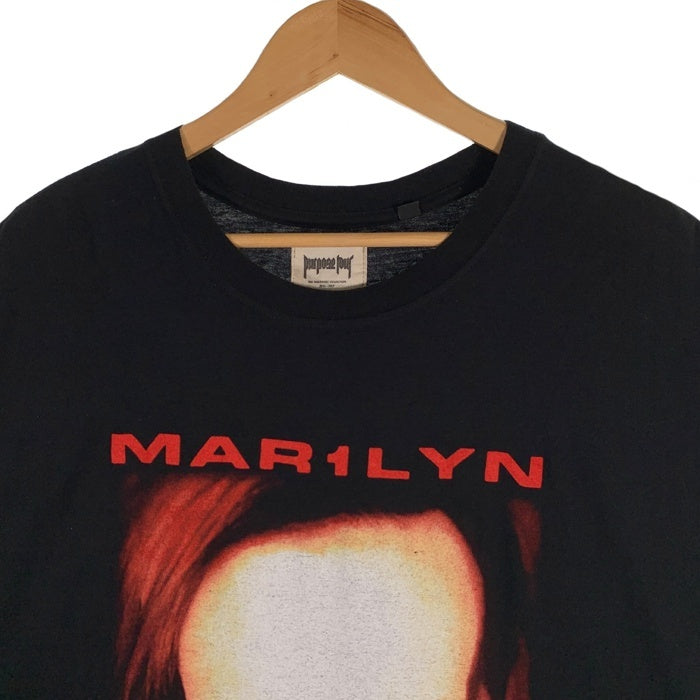 FEAR OF GOD フィアオブゴッド MARILYN MANSON マリリンマンソン BIEBER ジャスティンビーバー カットオフスリーブトップ  Tシャツ ブラック Size L 福生店