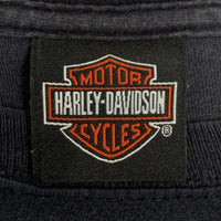 HARLEY-DAVIDSON ハーレーダビッドソン スカル バー&シールド プリントTシャツ ブラック ホンジュラス製 Size 2XL 福生店