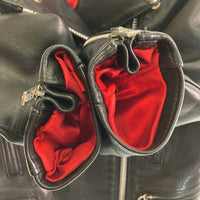 TRIPLE SIX 666 トリプルシックス レザー ダブルライダースジャケット ブラック レディース size34 瑞穂店