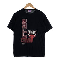 90's NBA CHICAGO BULLS シカゴブルズ プリント Tシャツ ブラック 日本製 Size 160 (S相当) 福生店
