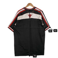 90's~ NIKE ナイキ CHICAGO BULLS シカゴ・ブルズ プルオーバートップス 刺繡 ワッペン ブラック ホワイト レッド Size L 福生店