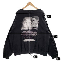 00's~ Barack Obama オバマ プリント クルーネックスウェットトレーナー ブラック SANDY RIVER Size XLT 福生店