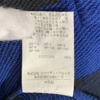 B&Y UNITED ARROWS ユナイテッドアローズ ブロックチェック ウエスタンシャツ ブルー 1226-173-0045 厚手 Size M 福生店