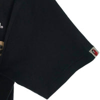 A BATHING APE アベイシングエイプ Woolrich ウールリッチ プリントTシャツ ブラック 001TEH731909C Size L 福生店