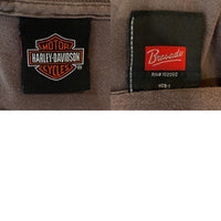 00's HARLEY-DAVIDSON ハーレーダビッドソン ダブルサイド プリントTシャツ スカル テキサス チャコール Size XXL 相当 福生店