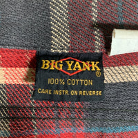 70's BIG YANK ビッグヤンク Plaid Flannel Shirt チェック フランネルシャツ レッド イエロー ブラウン Size S 福生店
