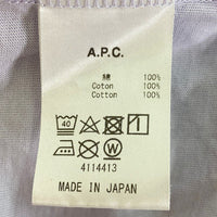 A.P.C. アーペーセー 24206-1-93591 Tシャツ パープル sizeL 瑞穂店