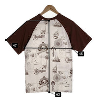 CORE FIGHTER コアファイター ラグランスリーブ マルチプリント Tシャツ ホワイト ブラウン 1 Size M 福生店