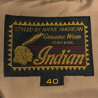 Indian Motorcycle インディアンモーターサイクル N/C DOWN VEST WOOLEN YORK & POCKET ダウンベスト ブラック ヨーク ポケット ウール IM11616 Size 40 福生店