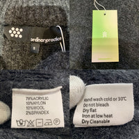 Ordnary Practice ハーフジップ アクリルニットセーター チャコールグレー Size S 福生店