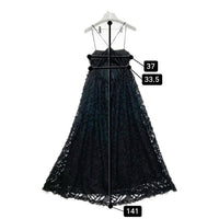 Ray Beams レイビームス フリンジフレアキャミワンピース ブラック size0 瑞穂店