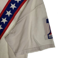 SCREAMING HOUSE スクリーミングハウス 星条旗 プリントTシャツ ホワイト USA製 Size L 福生店