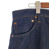 EVISU エヴィス No.2 Lot2000 テーパードデニムパンツ インディゴ 黒ペンキ Size 38×32 福生店