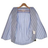 COMME des GARCONS SHIRT コムデギャルソンシャツ 20SS Bomber Sleeve Shirt ボンバースリーブシャツ ストライプ ブルー オリーブ S28050 Size S 福生店