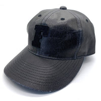 FULLCOUNT フルカウント 24AW F PATCH 6PANEL COATED DENIM BASEBALL CAP Fパッチ 6パネル デニム ベースボールキャップ ブラック 福生店