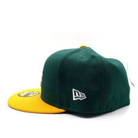 New Era ニューエラ 59FIFTY オークランド・アスレチックス ベースボールキャップ グリーン イエロー Size 7 5/8 (60.6cm) 福生店