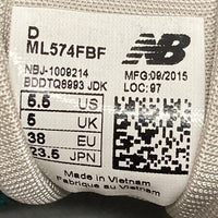 new balance ニューバランス スニーカー ML574FBF D グリーン size23.5cm 瑞穂店