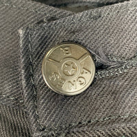 agnes b. homme アニエスベーオム ブラックデニム テーパードパンツ フランス製 オールド Size 40 福生店