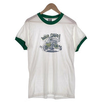 90's Ten STRIKE テンストライク WILD CHiLD ! Ringer T Shirts 半袖 リンガー Tシャツ ホワイト グリーン Size L 福生店