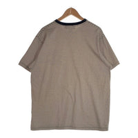 90's Ralph Lauren ラルフローレン ボーダーポケットTシャツ ブラック アイボリー 香港製 Size XL 福生店