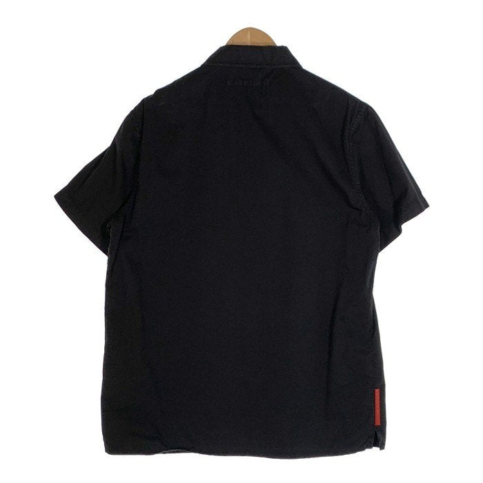 PRADA SPORT プラダスポーツ コットン ショートスリーブシャツ ブラック Size L 福生店