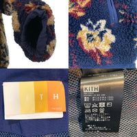 KITH NYC キス ニューヨーク ボアフリースジャケット ジップアップ ネイビー Size S 福生店