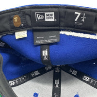 A BATHING APE アベイシングエイプ New Era ニューエラ 59FIFTY ベースボールキャップ ブルー Size 7 1/4 (57.7cm) 福生店