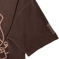 RE:Number(N)ine リ ナンバーナイン EMBLEM CLASH PIGMENT BIO TEE エンブレム クラッシュ ピグメントバイオ Tシャツ ブラウン ダメージ加工 nmbsc537 Size 3 福生店