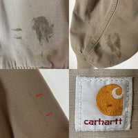 Carhartt カーハート 14806 裏キルティング 企業ロゴ リップストップ アクティブジャケット ベージュ sizeL 瑞穂店
