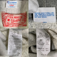 Champion チャンピオン STUSSY ステューシー UNDEFEATED リバースウィーブ プルオーバースウェットパーカー グレー C8-W136 Size L 福生店