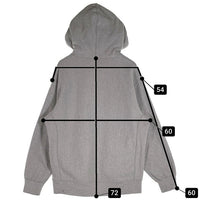 SUPREME シュプリーム Cross Box Logo Hooded Sweatshirts ボックスロゴ プルオーバー フーディー パーカー グレー Size L 福生店