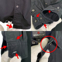 WOOLRICH ウールリッチ ELITE SERIES TACTICAL タクティカルシャツ ブラック 裏地メッシュ エポーレット Size M 福生店
