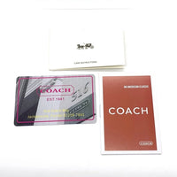 COACH コーチ C4451 PVCレザー ラウンドファスナーウォレット 長財布 グリーン ストラップ 福生店