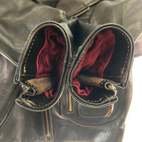 THE FLAT HEAD フラットヘッド WRJ-53A ダブルライダース ジャケット ブラウン size36 瑞穂店