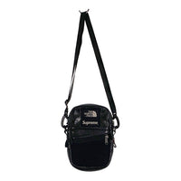 SUPREME シュプリーム 18AW THE NORTH FACE ノースフェイス Lerther Shoulder Bag レザーショルダーバッグ ブラック 並行品 福生店