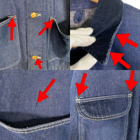 70's Wrangler ラングラー デニム カバーオール ブランケットライナー インディゴ Size 42 福生店