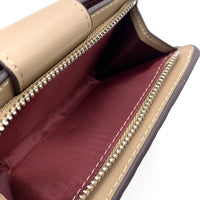 COACH コーチ CM241 ミディアム コーナー ジップ ウォレット・シグネチャー 二つ折り財布 ベージュ 福生店