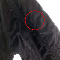 ALPHA INDUSTRIES アルファインダストリーズ TA0114-001 同色ワッペン刺繍 MA-1 フライトジャケット ブラック sizeXL 瑞穂店