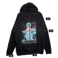 QUARTER SNACKS クウォータースナックス バックプリント プルオーバースウェットパーカー ブラック Size XL 福生店