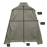 THE NORTH FACE ノースフェイス ハーフジップ プルオーバー トップ ニット 内フリース グレー Size M 瑞穂店