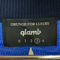 glamb グラム GB17SM/KNT01 Roland knit jersey ローランドニットジャージー ジャケット ブルー Size3 瑞穂店