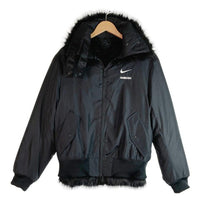 AMBUSH×NIKE アンブッシュ×ナイキ AQ9225-010 18AW Reversible Faux Fur Coat Jacket リバーシブルフェイクファー ジップアップブルゾン ブラック sizeS 瑞穂店